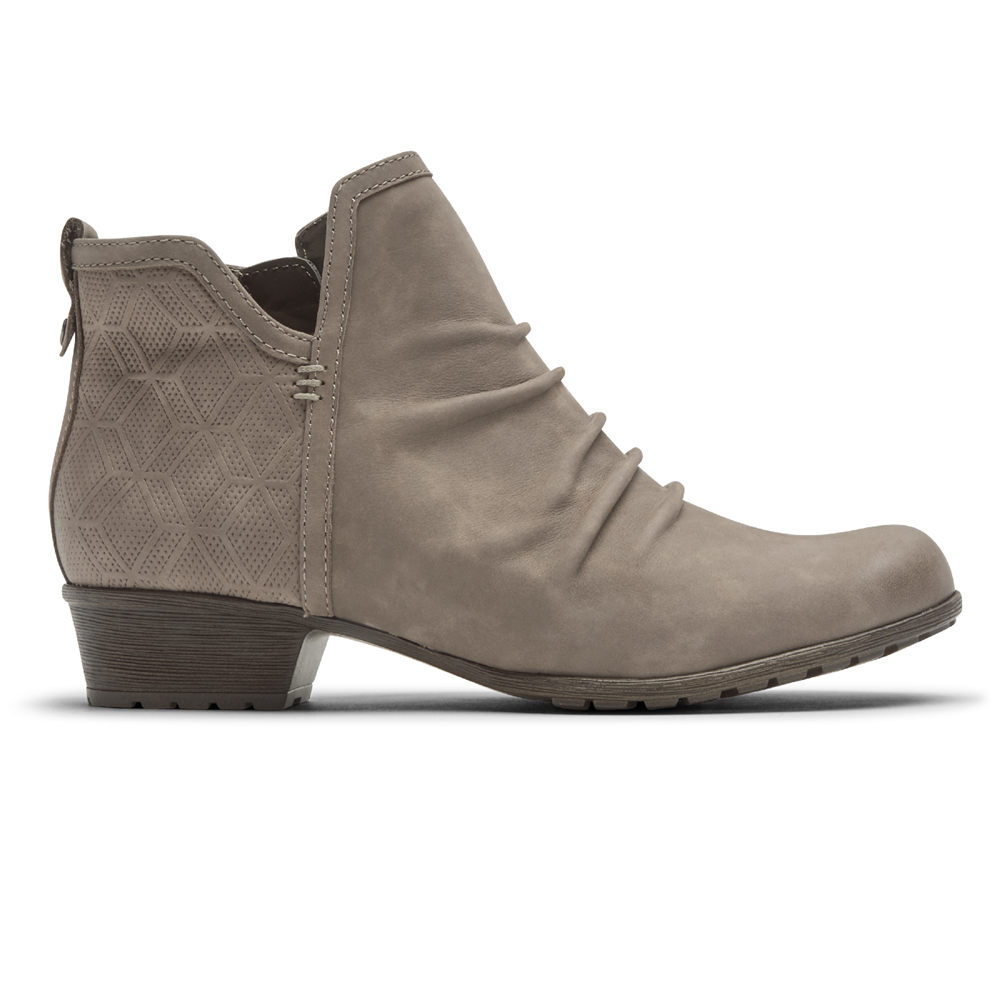 Rockport Womens Boots Grey - Cobb Hill Gratasha 2 Panel - UK 314-DOXWKJ